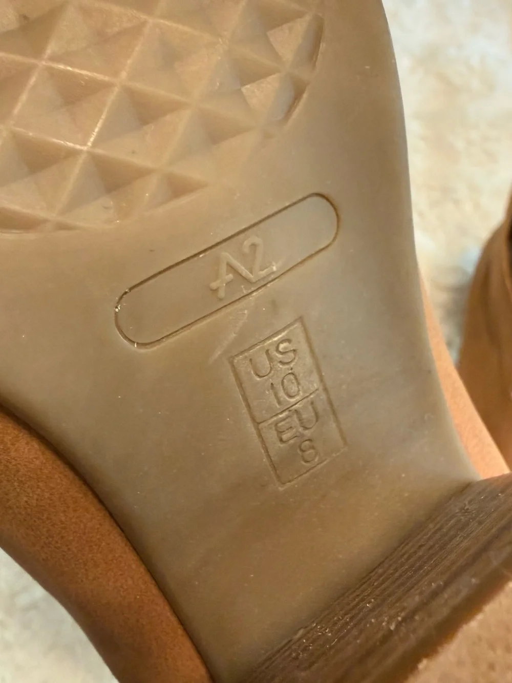 A2 by Aerosoles Tan Ankle Boots Size 10 Block Heel Comfort Booties